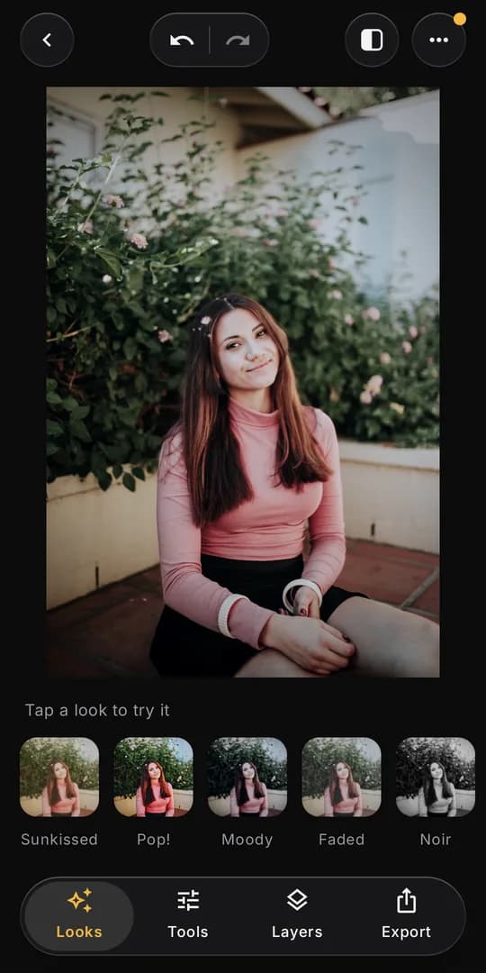 FourSnap Editor screen